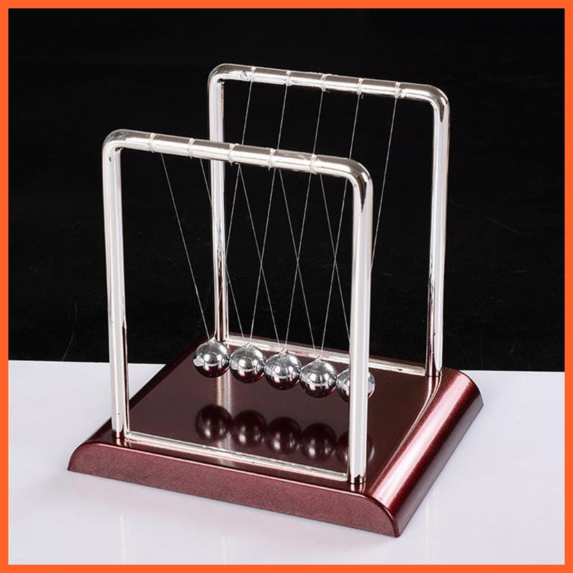 whatagift.com.au office accessories Newton Cradle Balance Steel Balls Physics Science Pendulum Desk Toy Home Decoration