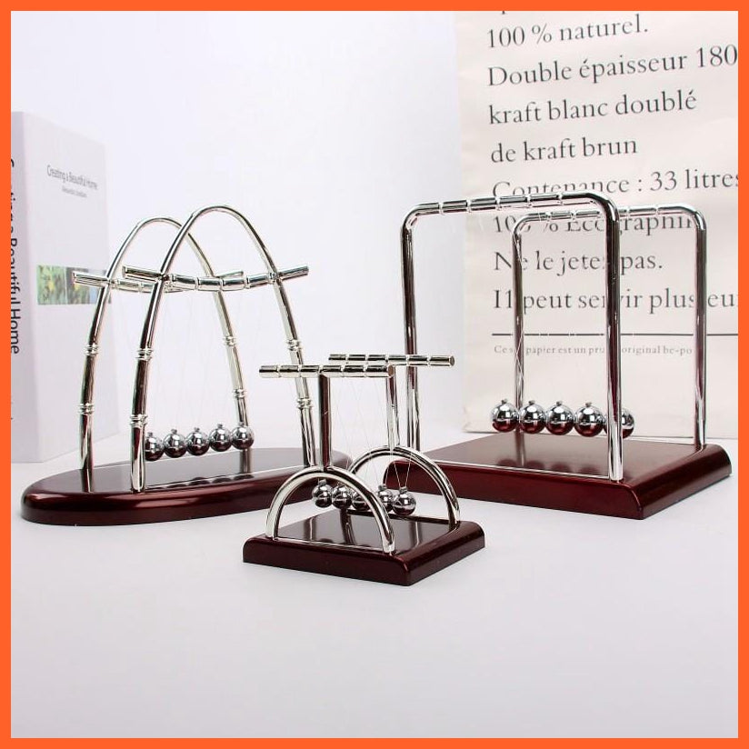 whatagift.com.au office accessories Newton Cradle Balance Steel Balls Physics Science Pendulum Desk Toy Home Decoration