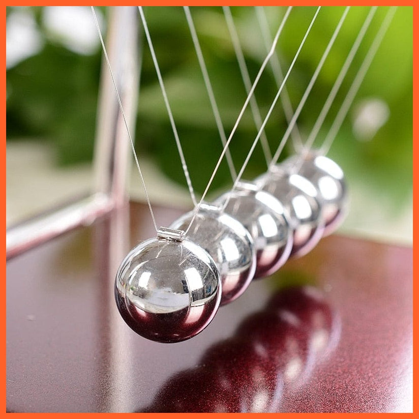 whatagift.com.au office accessories Newton Cradle Balance Steel Balls Physics Science Pendulum Desk Toy Home Decoration