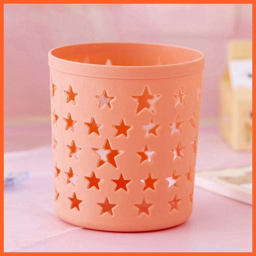 whatagift.com.au office accessories OR Creative Hollow Stars Pen Pencil Pot Holder | Brush Storage Container Desk Organizer