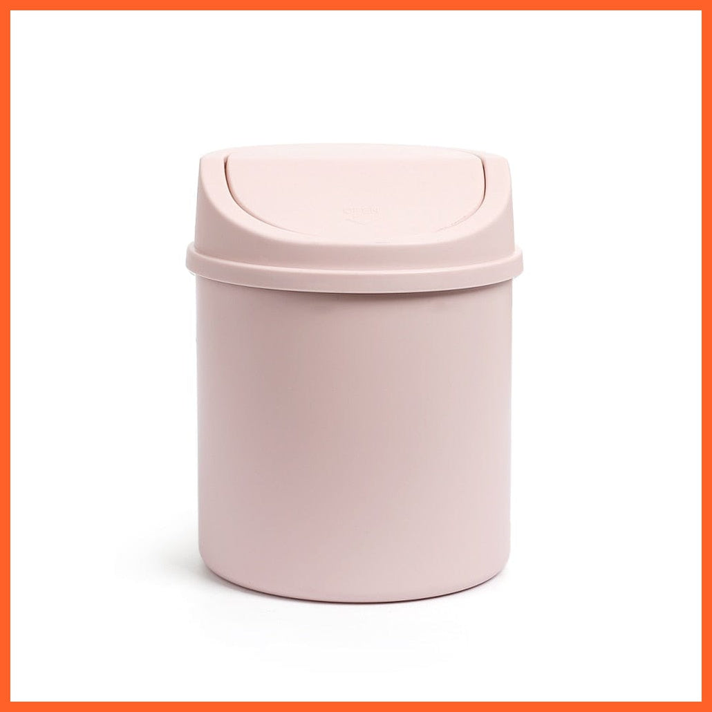 whatagift.com.au office accessories pink Mini Simplicity Dustbin For Desktop Plastic Garbage Manager For Office Supplies