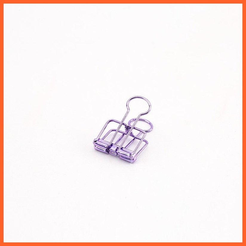 whatagift.com.au office accessories Purple S Gold Silver Rose Green Purple Binder Clips Large