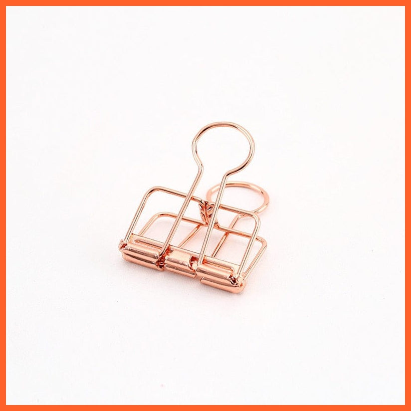 whatagift.com.au office accessories Rose M Gold Silver Rose Green Purple Binder Clips Large