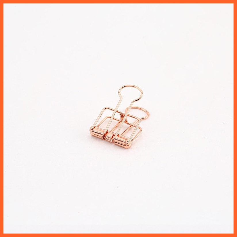 whatagift.com.au office accessories Rose S Gold Silver Rose Green Purple Binder Clips Large