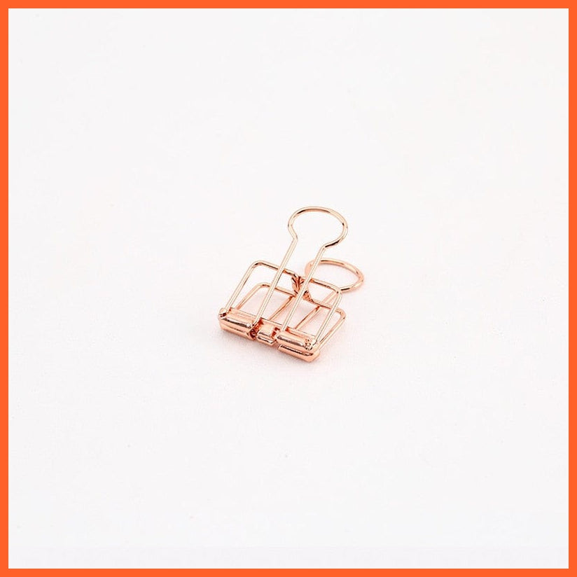 whatagift.com.au office accessories Rose S Gold Silver Rose Green Purple Binder Clips Large