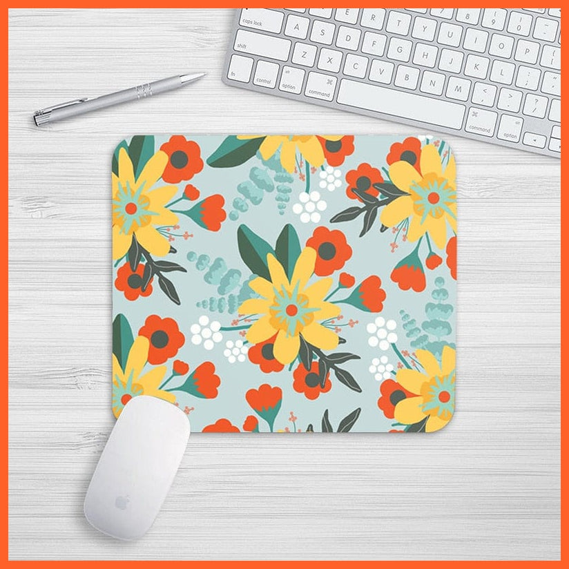 whatagift.com.au office accessories SBD1109902 / 24x20 cm Small Fresh Tropical Rainforest Style Mouse Pad | Office Desk Mat Set