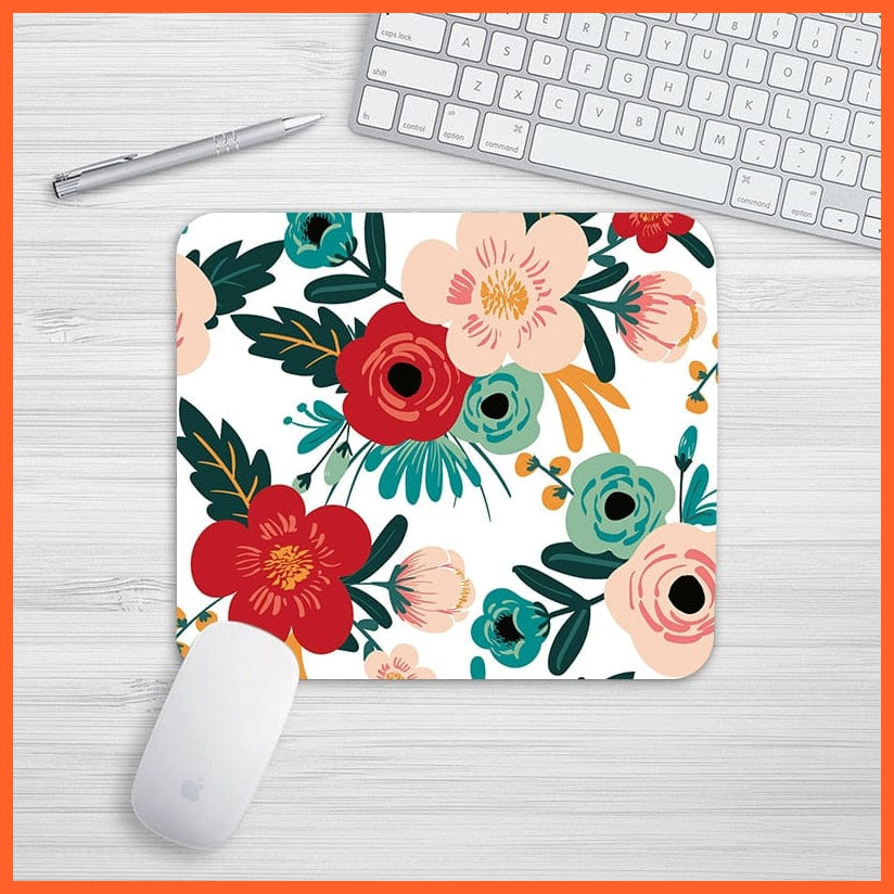 whatagift.com.au office accessories SBD1109917 / 24x20 cm Small Fresh Tropical Rainforest Style Mouse Pad | Office Desk Mat Set