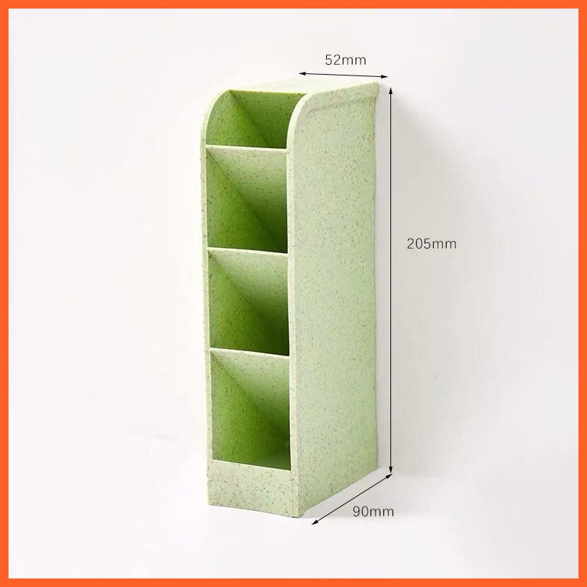 whatagift.com.au office accessories Small green Large Capacity Pen Holder Pencil Makeup Storage Box Organizer Stand Office Stationery