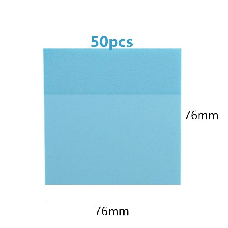 whatagift.com.au office accessories Transparent Sticky Notebook Waterproof Pet Tear Memo Pad For Office Stationery
