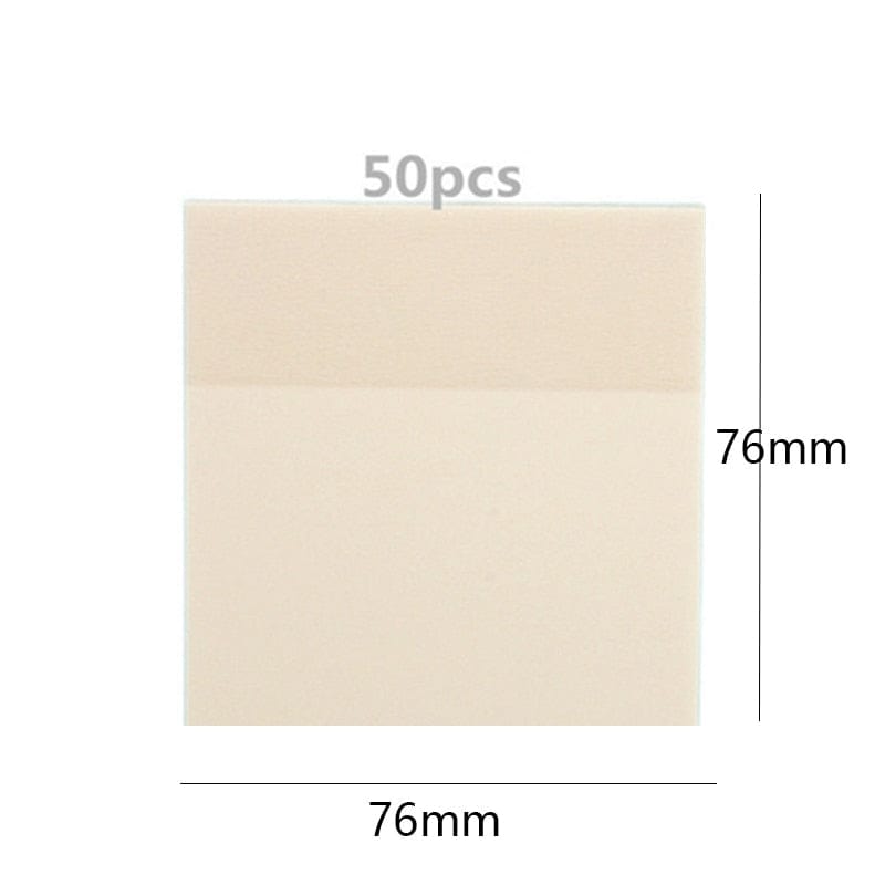 whatagift.com.au office accessories Transparent Sticky Notebook Waterproof Pet Tear Memo Pad For Office Stationery