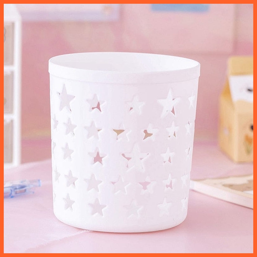 whatagift.com.au office accessories WT 1 Creative Hollow Stars Pen Pencil Pot Holder | Brush Storage Container Desk Organizer