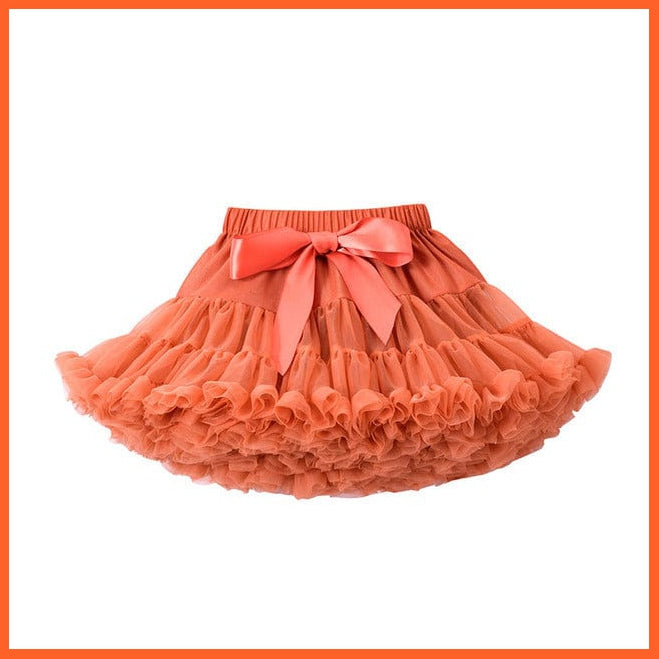 whatagift.com.au Orange / 2T New Spring Multicolor Tutu Skirts for Baby Girls