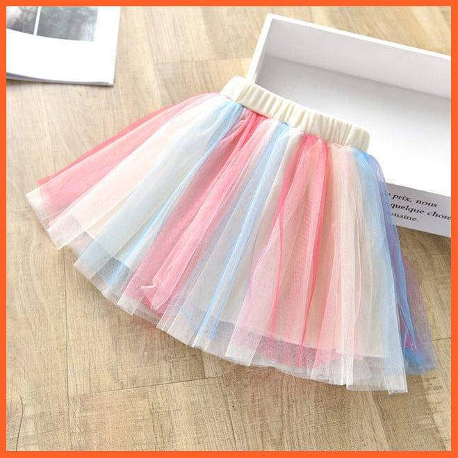 whatagift.com.au Orange / 3T Cute Tutu Skirt for Girl | Floral Plaid Skirts