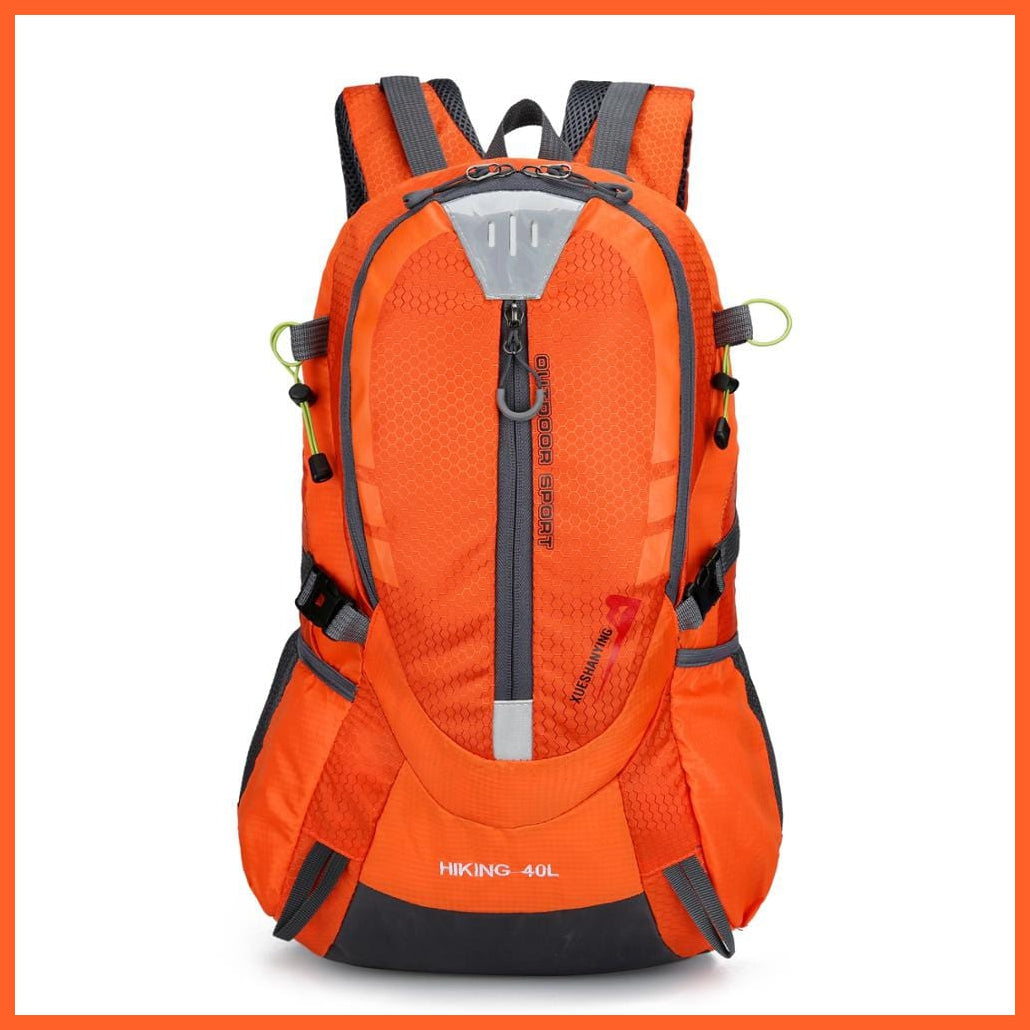whatagift.com.au Orange 40L Waterproof  TravelBackpack Men
