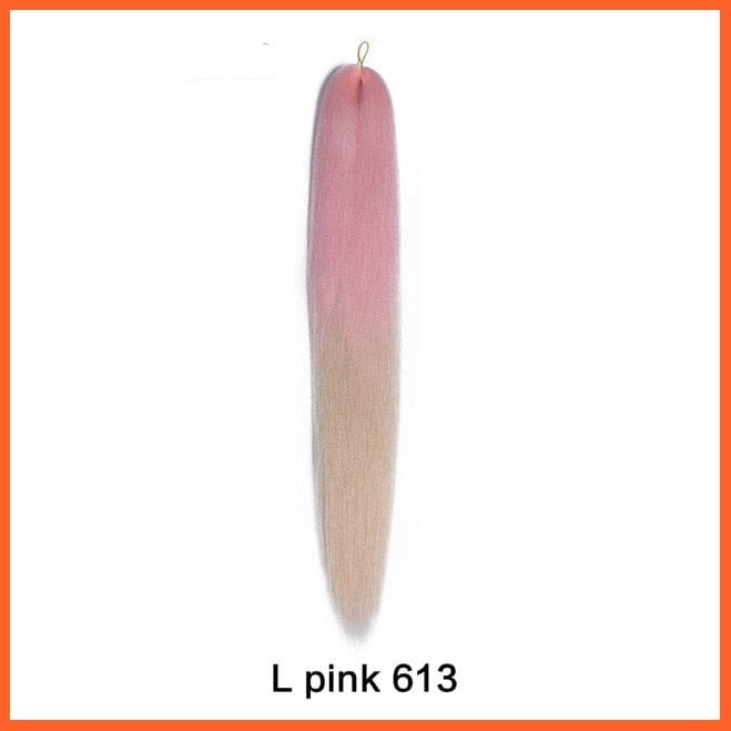 whatagift.com.au P8/613 / 22inches / 1Pcs/Lot Synthetic 22 Inch 60G Kanekalon Hair Jumbo Braid | Yaki Straight Hair Extension Pink Blonde Twist
