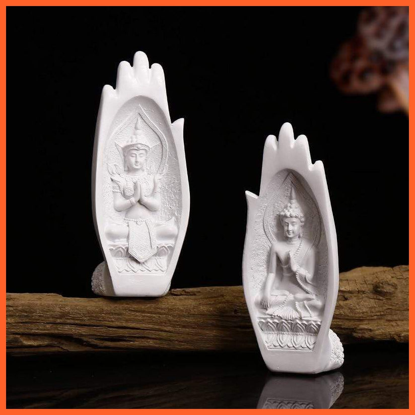 Pair Of Budha Hands Sculptures For Peace And Decor Mudra | whatagift.com.au.