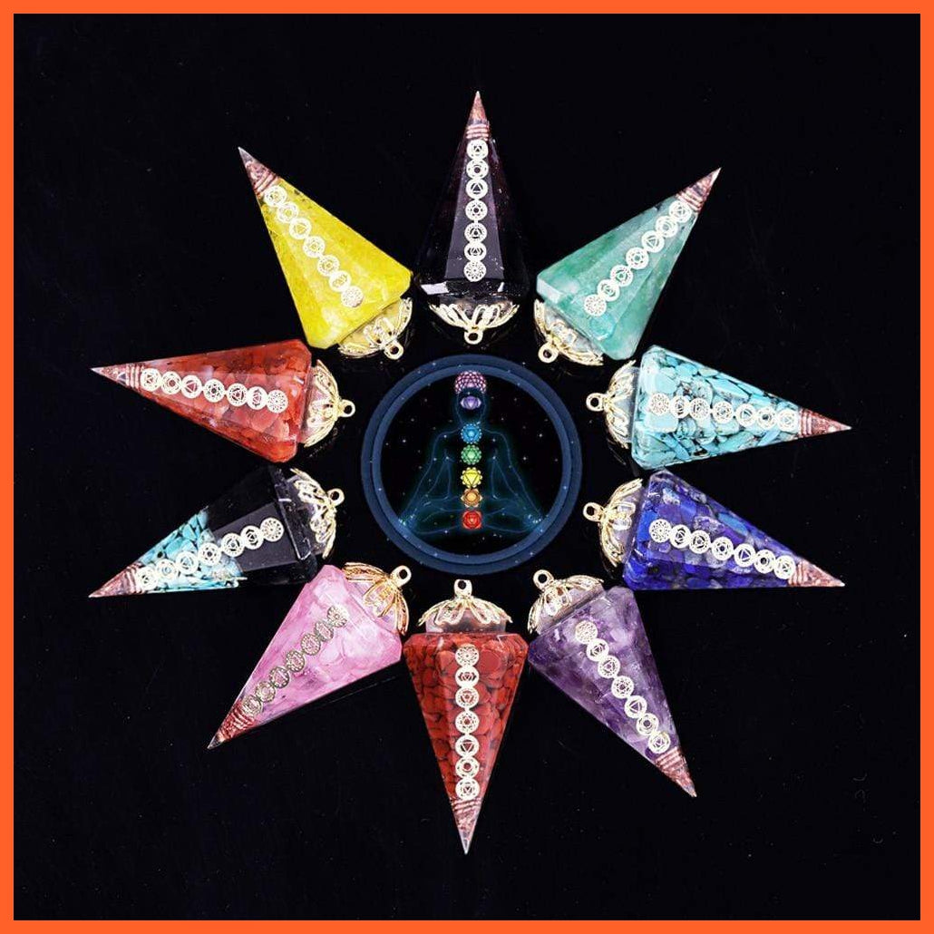 Chakra Crystal Pendant With Natural Healing | Meditation And Reiki Crystal | whatagift.com.au.
