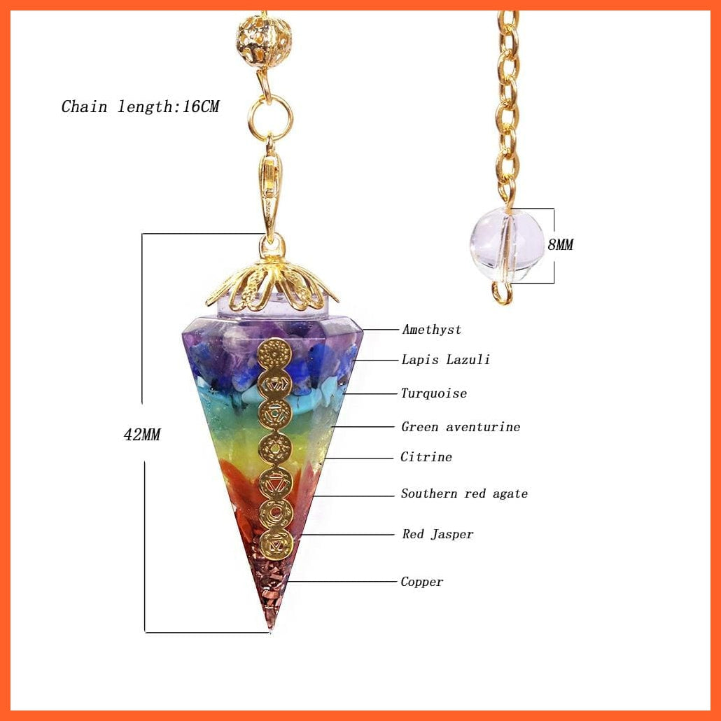 Chakra Crystal Pendant With Natural Healing | Meditation And Reiki Crystal | whatagift.com.au.