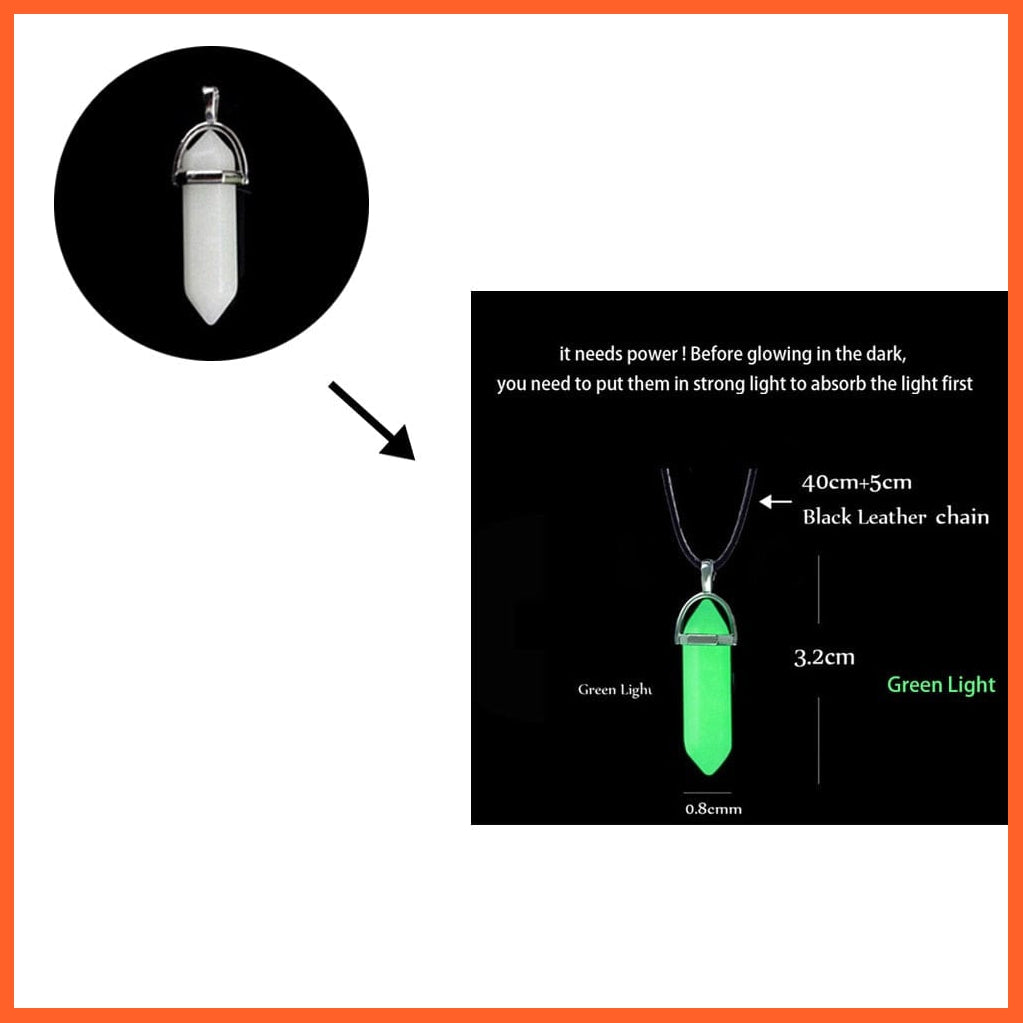whatagift.com.au Pendant Necklace Luminous Dragon Glowing Fluorescence Antique Silver Glow In The Dark Necklace