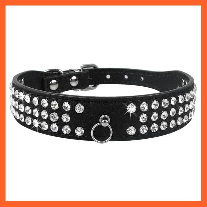 whatagift.com.au Pet Collars & Harnesses 021black / XS Shiny Collars For Small Dogs And Cats
