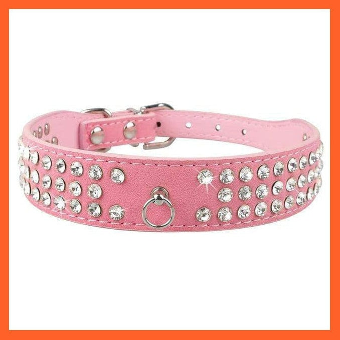 whatagift.com.au Pet Collars & Harnesses 021pink / XS Shiny Collars For Small Dogs And Cats