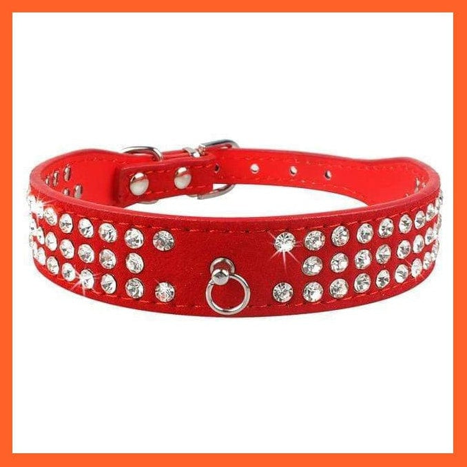 whatagift.com.au Pet Collars & Harnesses 021red / XS Shiny Collars For Small Dogs And Cats