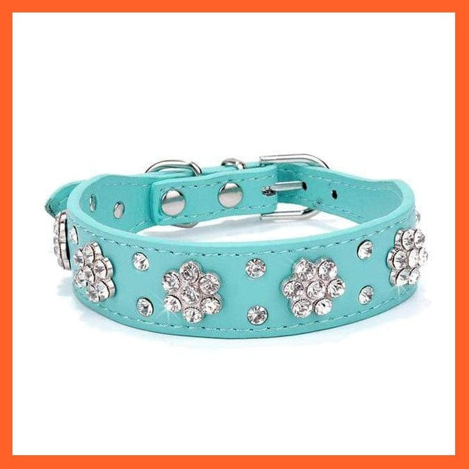 whatagift.com.au Pet Collars & Harnesses 068blue / S Shiny Collars For Small Dogs And Cats