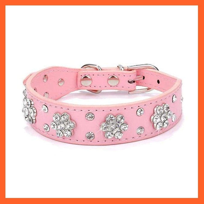 whatagift.com.au Pet Collars & Harnesses 068pink / S Shiny Collars For Small Dogs And Cats