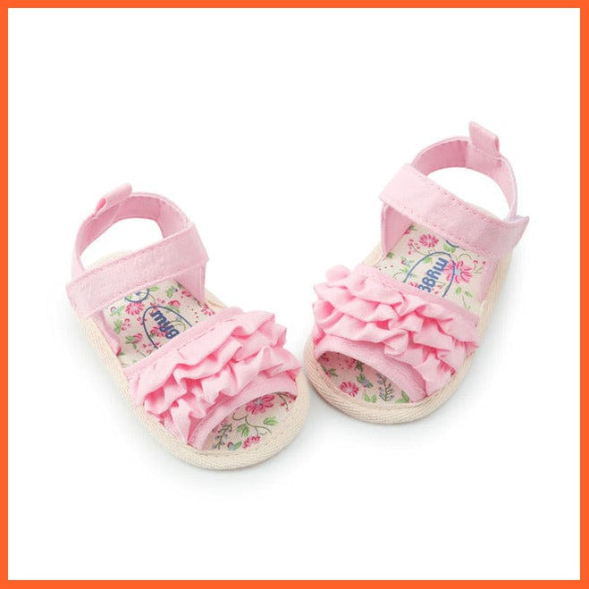 whatagift.com.au Pink / 1 Cute Floral Cotton Cloth Shoes | Soft Sole Infant Baby Shoes