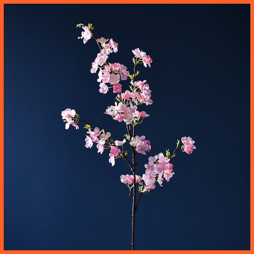 whatagift.com.au pink 109cm Artificial Cherry Blossom Silk Flowers | Sakura  Plum Bouquet for Wedding Room Decoration