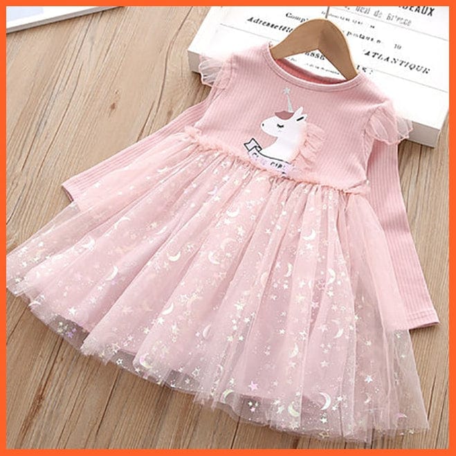 whatagift.com.au Pink 2 / 2T Unicorn Mesh Princess Dress