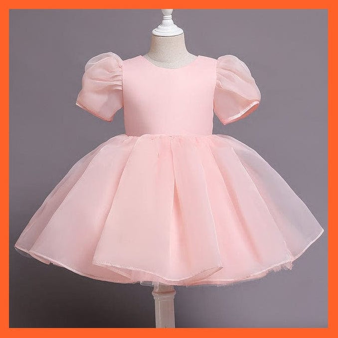 whatagift.com.au Pink 2 / 3T Sequin Lace Dress Party Tutu Fluffy Gown For Girls