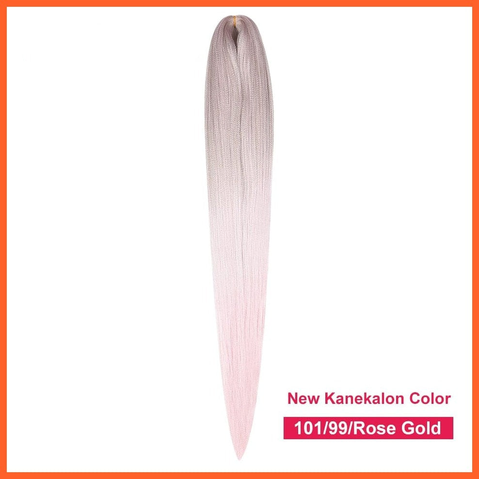 whatagift.com.au Pink / 22inches / 1Pcs/Lot Synthetic 22 Inch 60G Kanekalon Hair Jumbo Braid | Yaki Straight Hair Extension Pink Blonde Twist