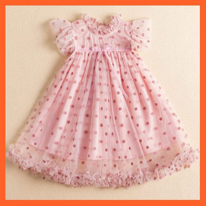 whatagift.com.au pink 6-2 / 3T Girls Lace Dress New Floral Kids Dresses For Girls