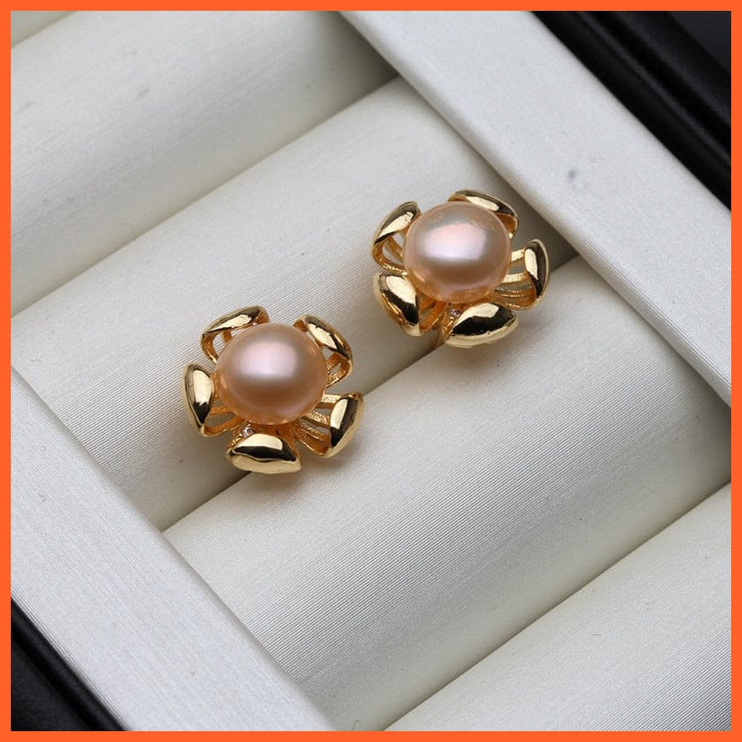 whatagift.com.au pink pearl earring Genuine Cultured Freshwater Pearl Earring