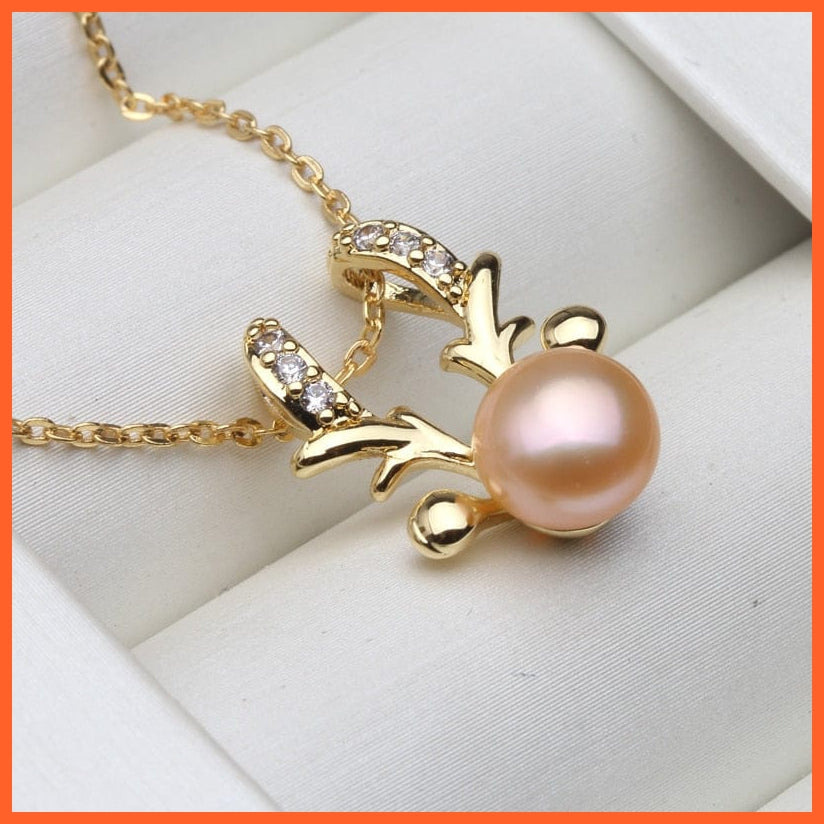 whatagift.com.au pink pearl pendant 925 Sterling Silver Pearl Necklace Pearl Jewelry