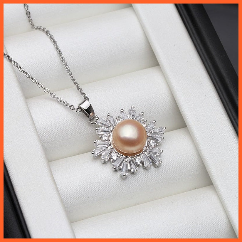 whatagift.com.au pink pearl pendant Natural Pearl Pendant Necklace For Women