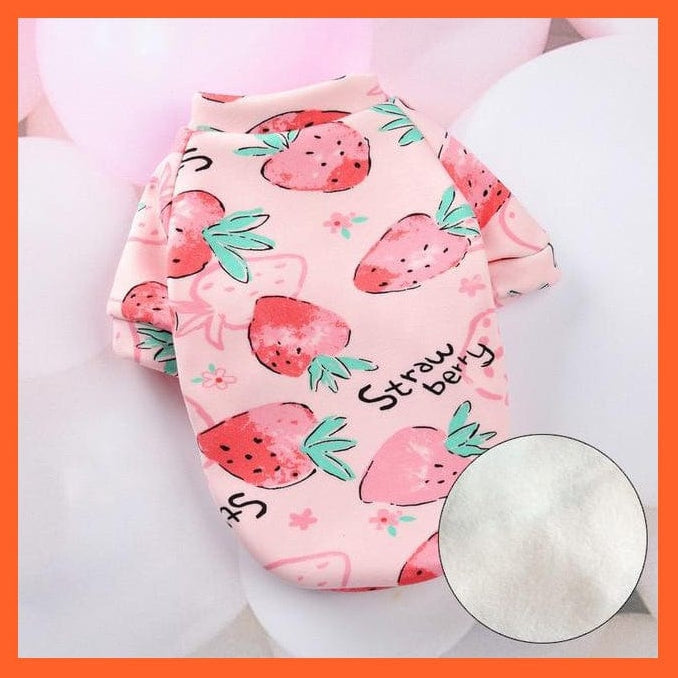 whatagift.com.au Pink Strawberry / XS-10 / CHINA Sweet Small Pet Dog And Cat Clothes