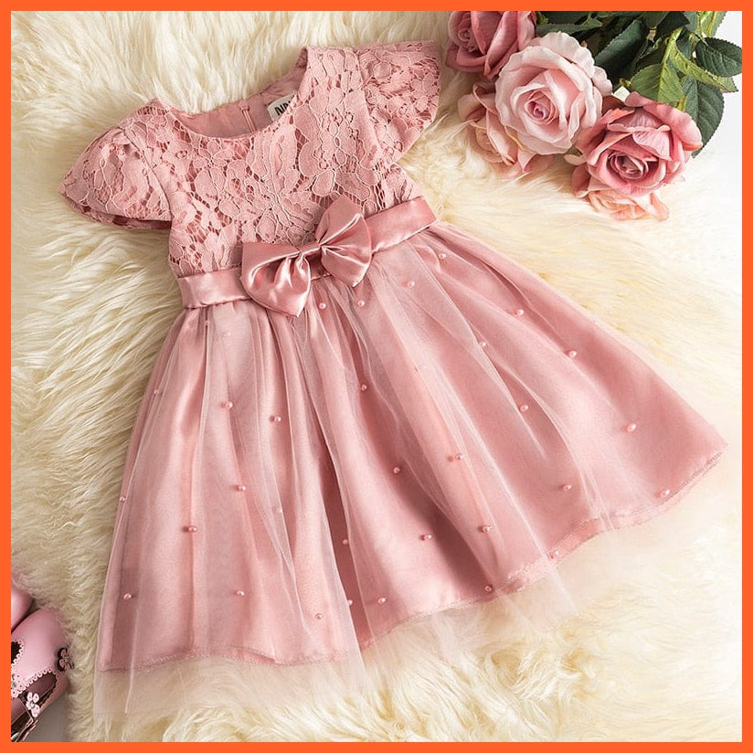 whatagift.com.au pink2 / 9M Princess Gown for Girls | Girl Elegant Birthday Tulle Dress | Bridesmaid Evening Party Dresses