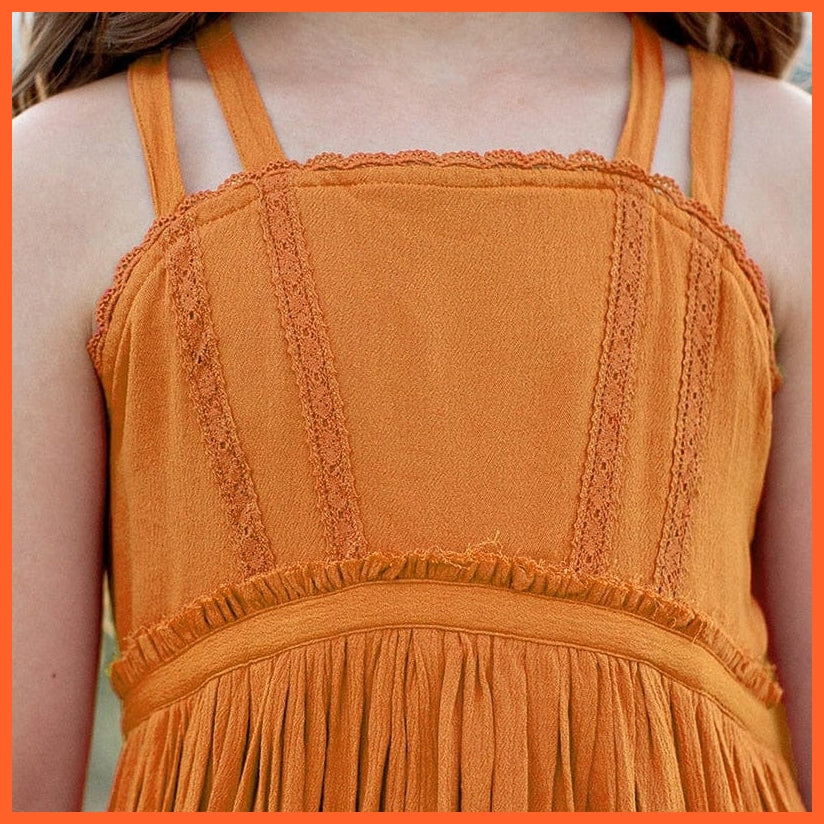 whatagift.com.au Plus Size Summer Cotton Slip Dress for Girls | Princess Long Dresses Vestidos