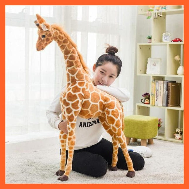 whatagift.com.au Plush Toys 100cm 35-120Cm Giant Real Life Giraffe Plush Toys | High Quality Soft Stuffed Animals