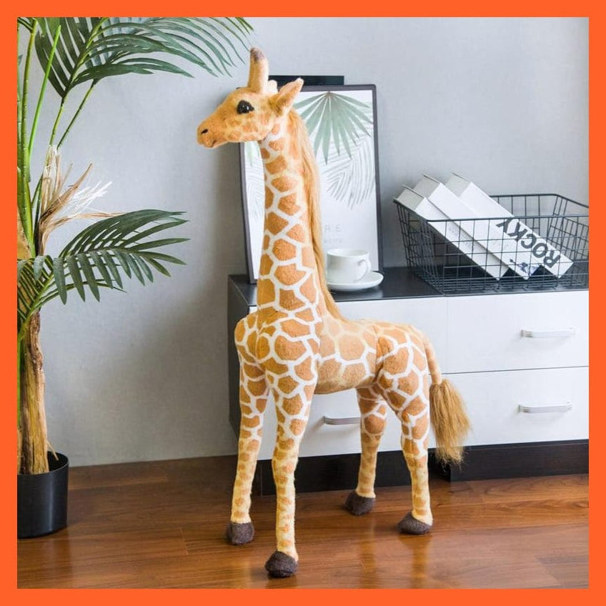 whatagift.com.au Plush Toys 120cm 35-120Cm Giant Real Life Giraffe Plush Toys | High Quality Soft Stuffed Animals