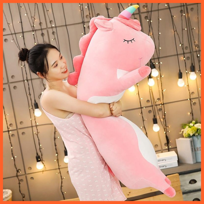 1Pc 120Cm Stuffed Unicorn Plush Toys Hugging Soft Stuffed Plush Toy