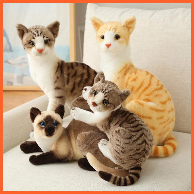 26/30/40Cm Real-Life Cute Plush Cat | Soft Stuffed Animal Plush Kitten Toys | Birthday Gift For Children Kids Girls | whatagift.com.au.