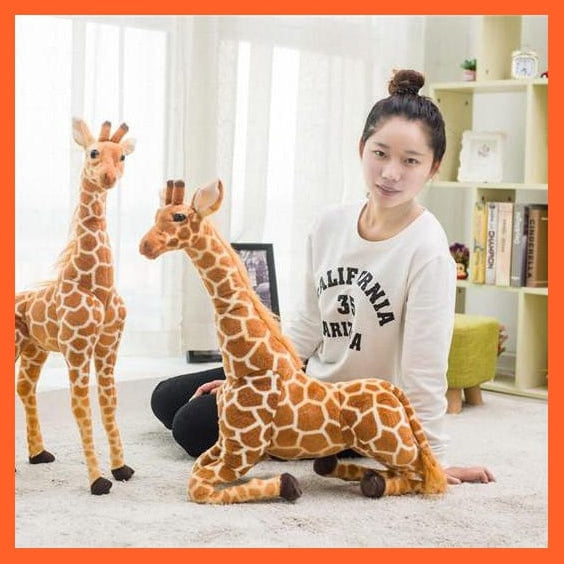 whatagift.com.au Plush Toys 35-120Cm Giant Real Life Giraffe Plush Toys | High Quality Soft Stuffed Animals