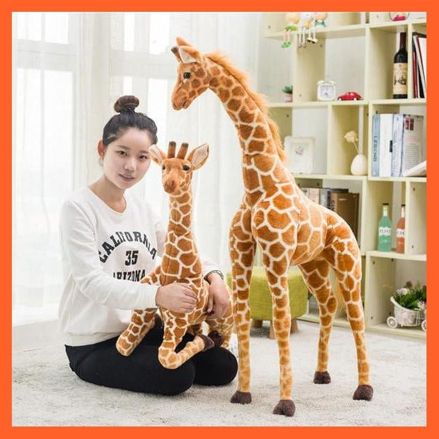 whatagift.com.au Plush Toys 35-120Cm Giant Real Life Giraffe Plush Toys | High Quality Soft Stuffed Animals