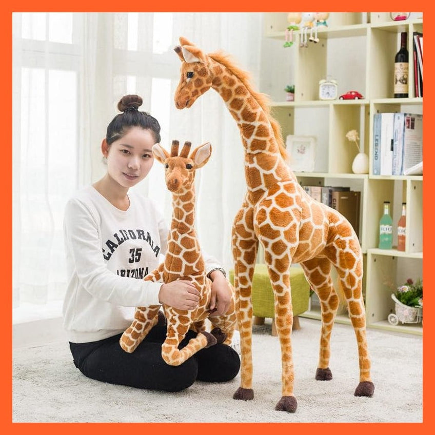 whatagift.com.au Plush Toys 35-120Cm Giant Real Life Giraffe Plush Toys | High Quality Soft Stuffed Animals