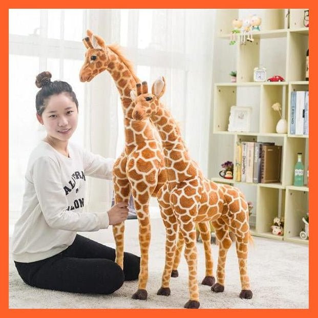 whatagift.com.au Plush Toys 35-120Cm Giant Real Life Giraffe Plush Toys | High Quality Soft Stuffed Animals