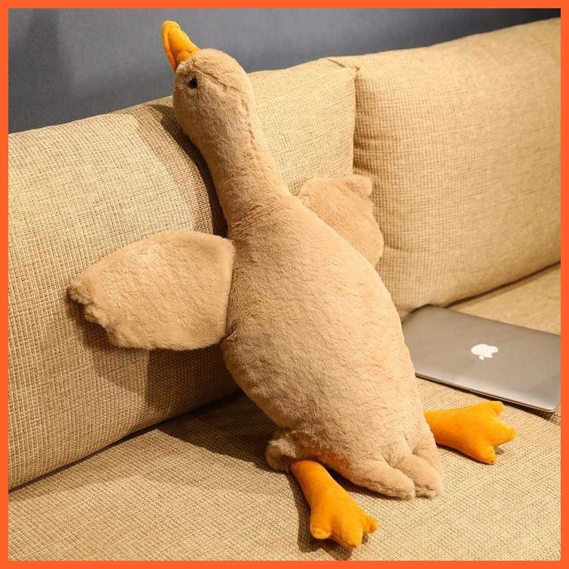 50/130Cm Huge Size Lying Duck Plush Toys | Kawaii Animal Goose Mat Pillow Stuffed Soft Cushion | For Children Girls | whatagift.com.au.