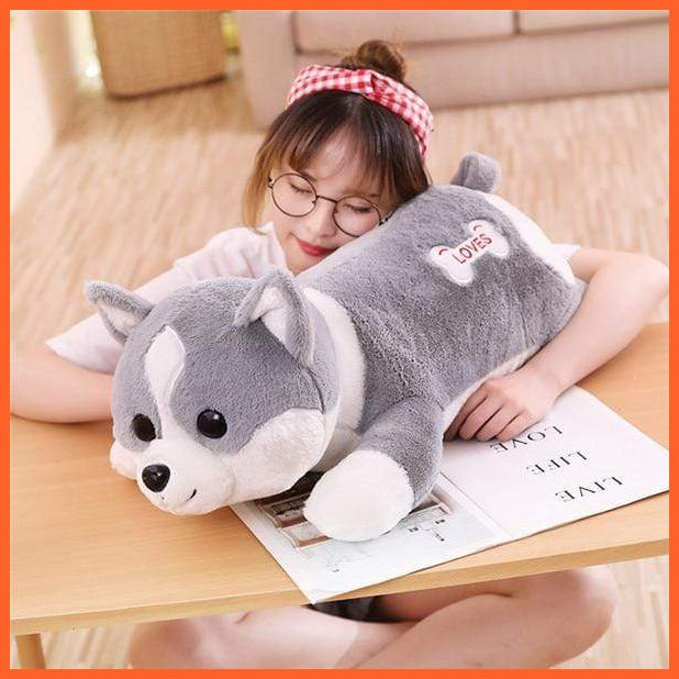 60/100Cm Cute Dog Plush Toy | Stuffed Soft Kawaii Corgi Sleeping Cuddly Plush Toys | For Children Kids Girls | whatagift.com.au.